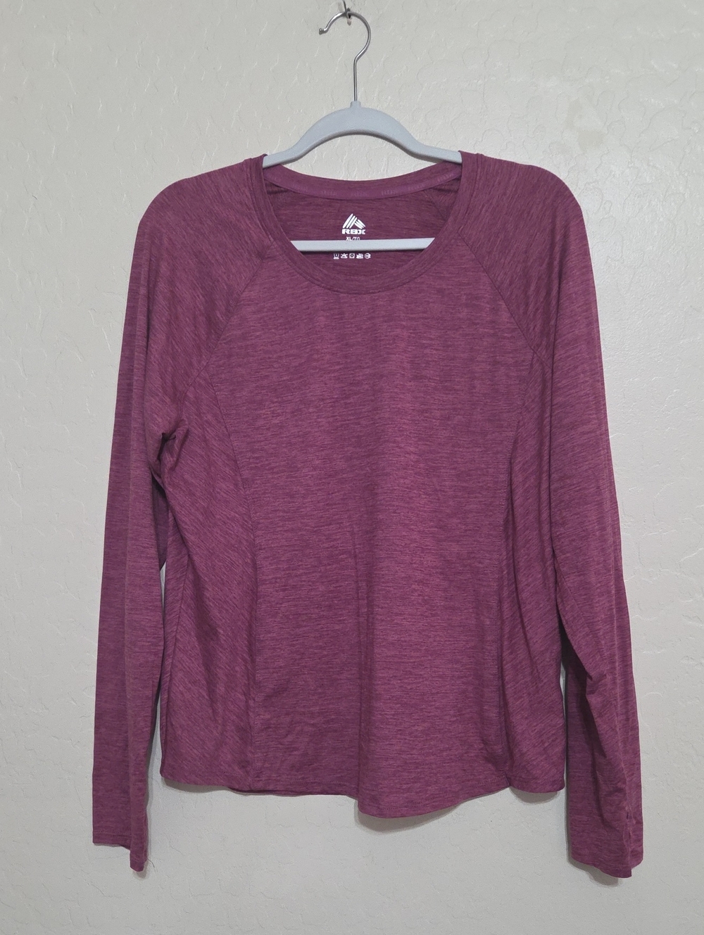 RBX Women's Long Sleeve Crewneck Top - Plum Heather